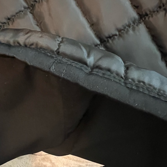 Gallery plus size 2x Black Puffer Coat with faux Fur trim on Hood - Picture 9 of 16